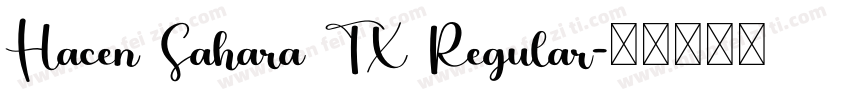Hacen Sahara TX Regular字体转换